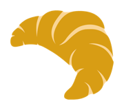 Hörnchen Frühstück im Bett